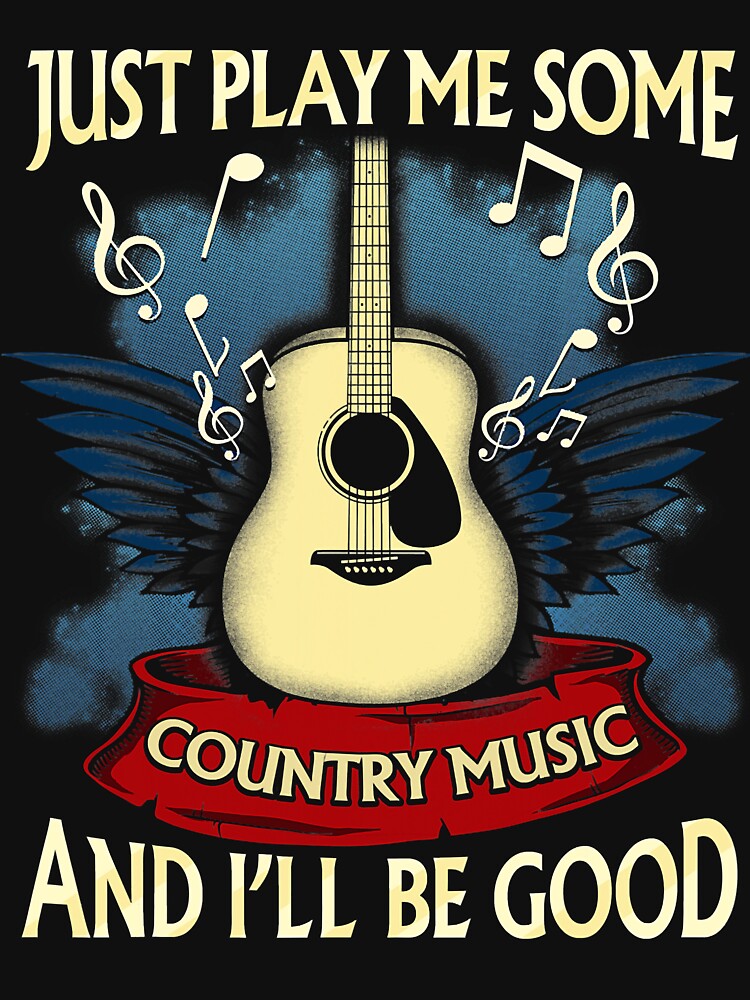 Just Play Me Some Country Music Distressed Country by fostebris