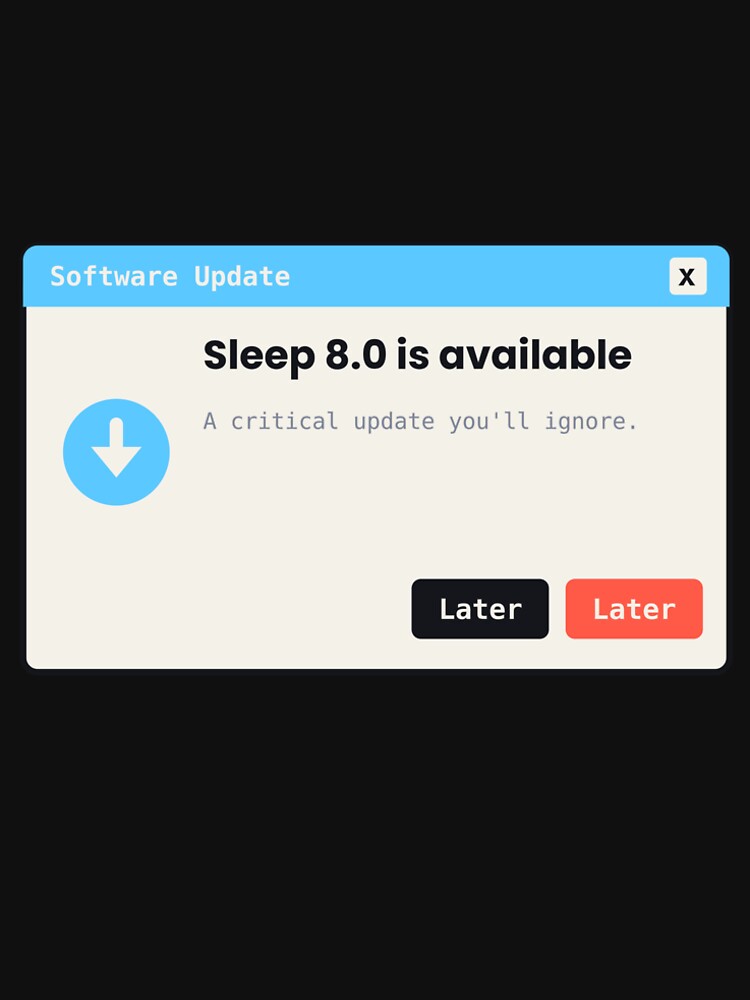 Sleep 8.0 Update Available Later by DaemonThreads