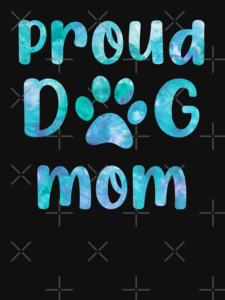 Proud dog mom paw Puppy Watercolor paw watercolour dog mom by WatercolorFun
