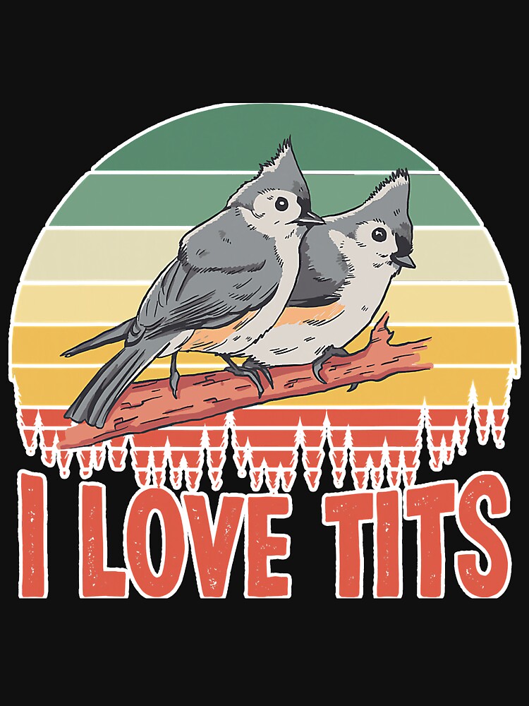Tufted Titmouse Bird Dad Bird Watching by BundlerVq