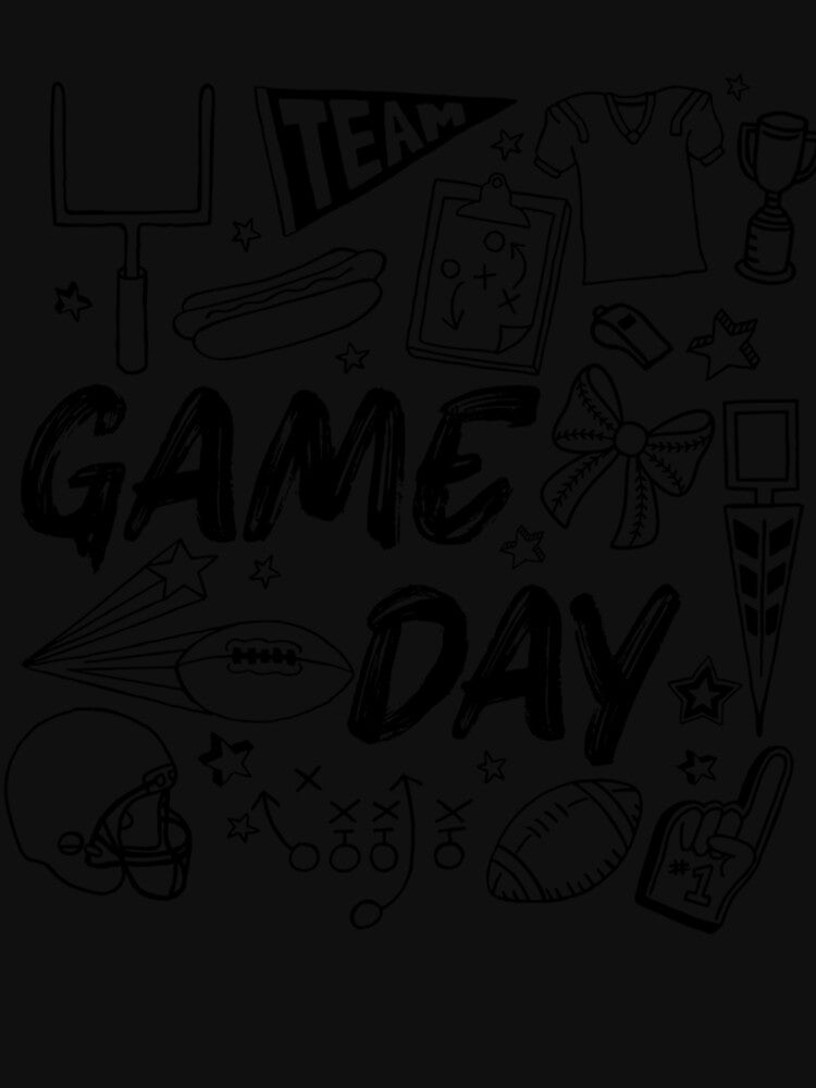 Football Game Day Doodle Collage by ShopArtBigBrot