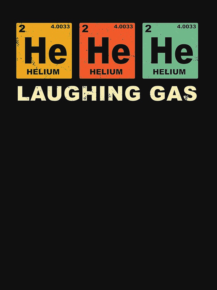 Laughing Gas periodic table chemistry- Pharmacist puns retro Classic by MARYSHAWs