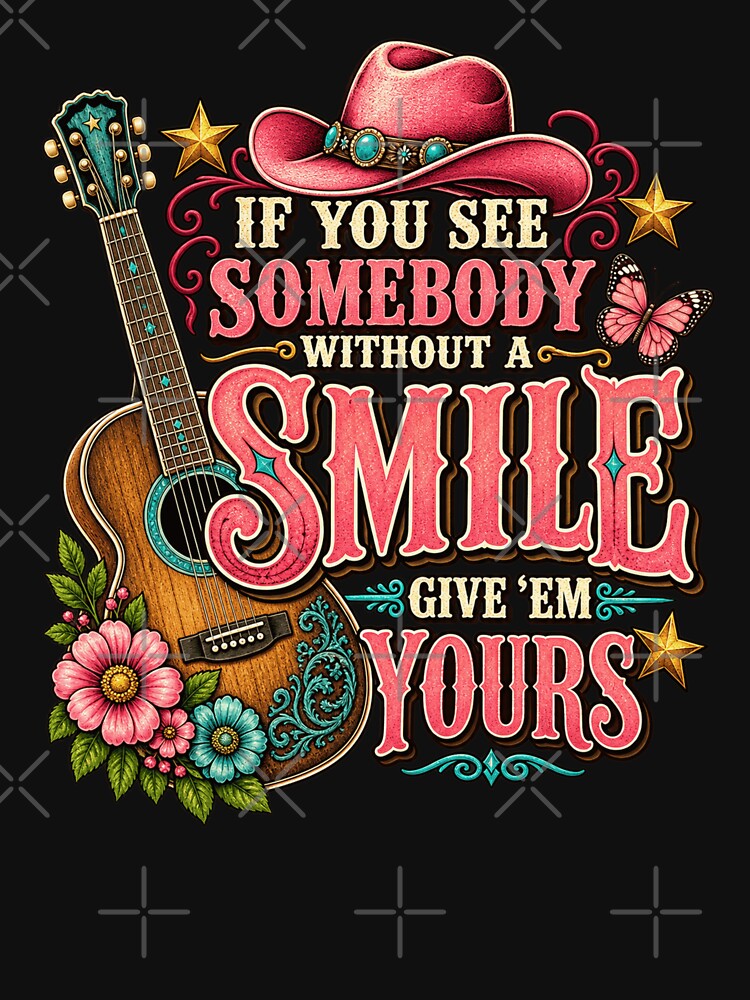 Western Smile Cowgirl Vintage Design by first-shirt ⭐ ⭐ ⭐ ⭐ ⭐