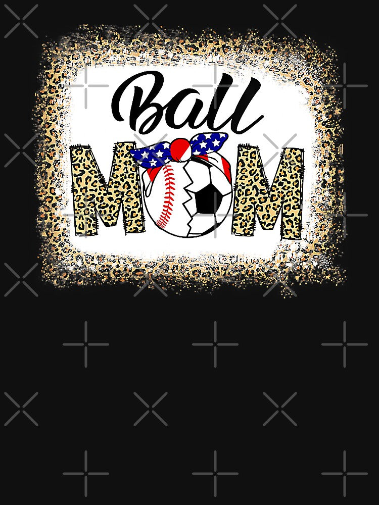 Funny Ball Mom Soccer Baseball For Women Mother's Day by MichelSorour