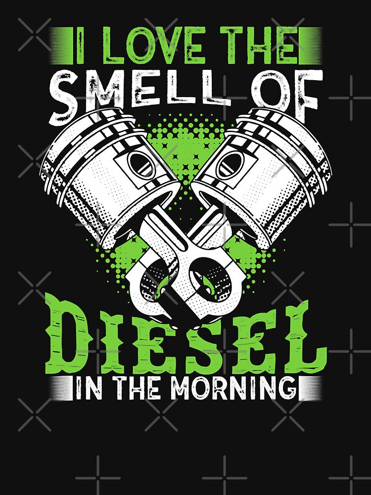 I Love The Smell Of Diesel In The Morning Funny Truck Driver Quote Gift by GardNewerd