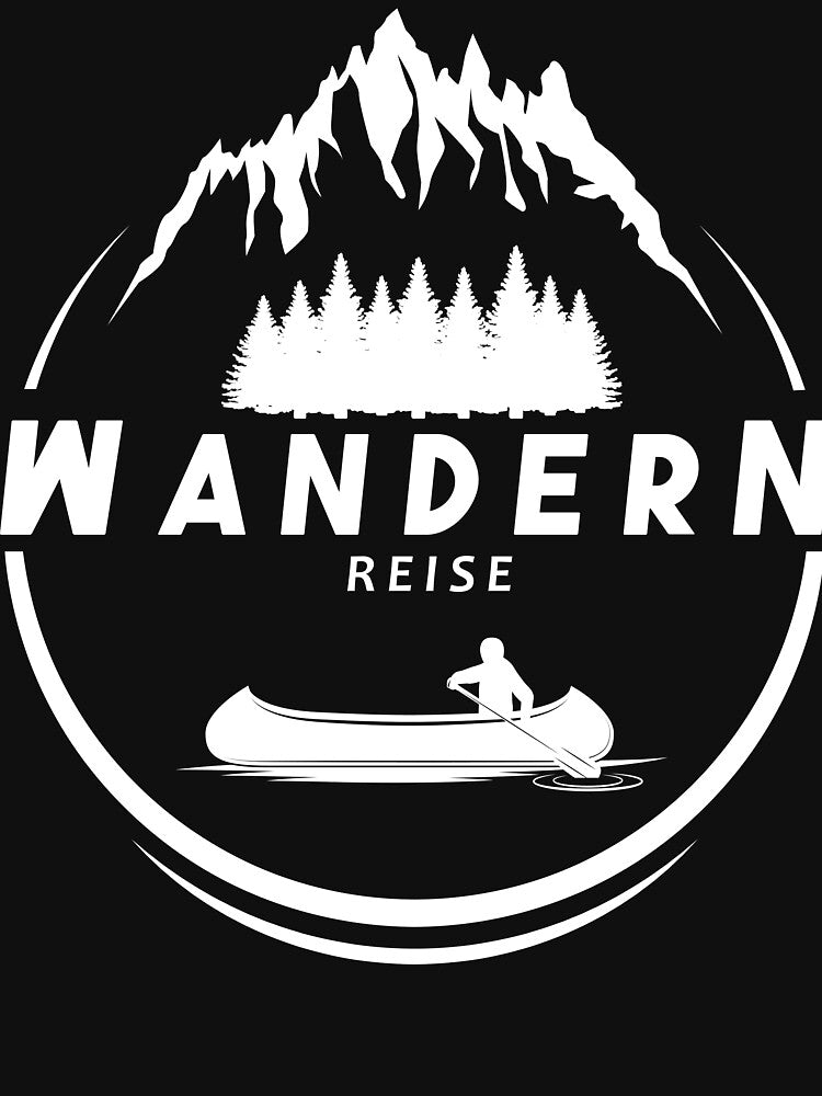 Hiking trip | German hiking | Black hiking t-shirt by Ainbowz-Artwork