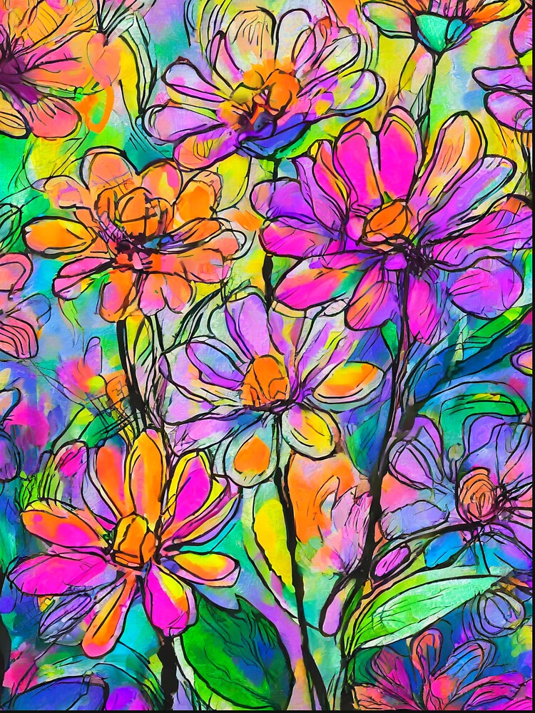 Blooming Brilliance: Hand-Drawn Floral Fantasia by drawbey