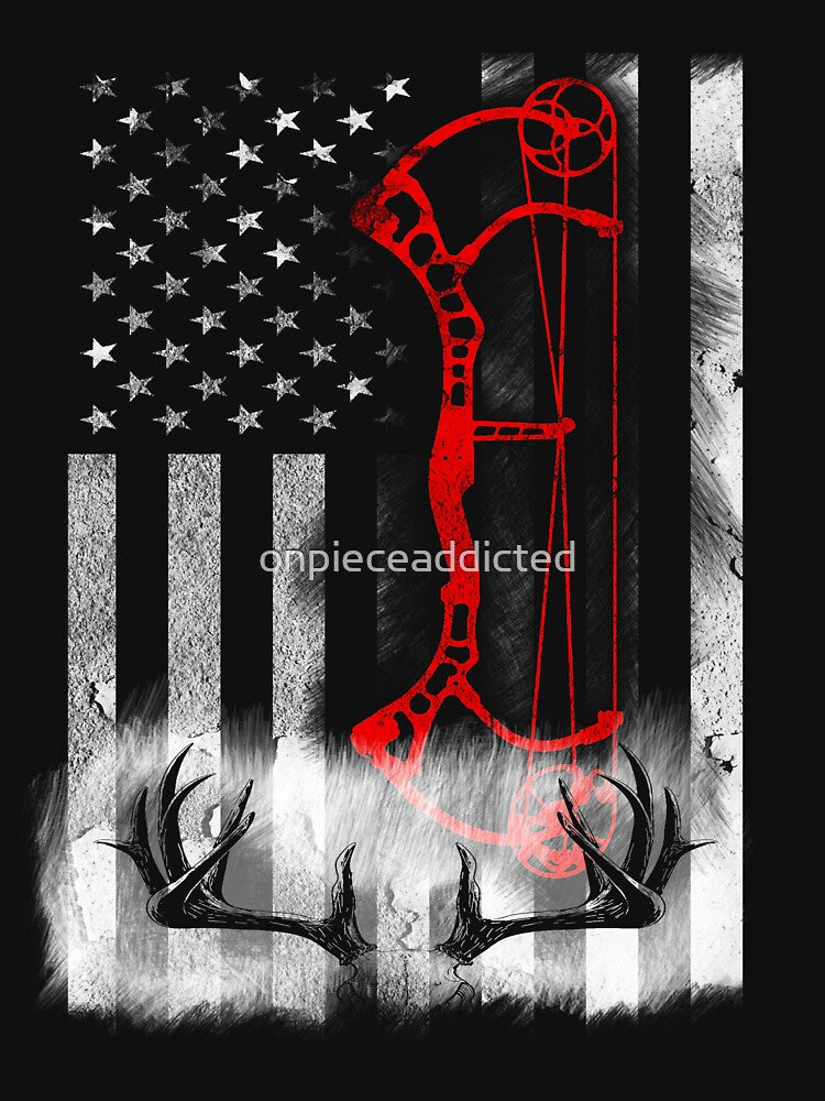 Deer Hunting Flag T-shirt by onpieceaddicted