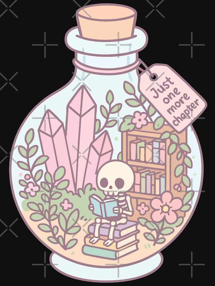 Just One More Chapter Kawaii Pastel Goth by TomFrontierArt