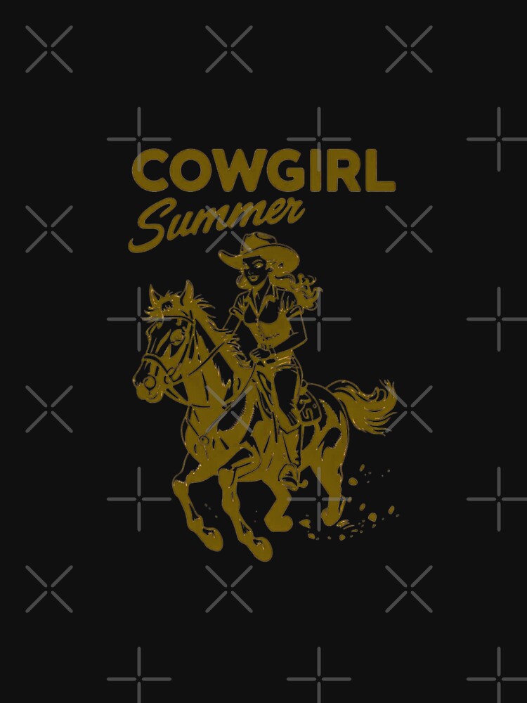 Vintage Cowgirl Summer - Retro Western Horse Rider Aesthetic - Coastal Cowgirl by Wonder Pixel Studio