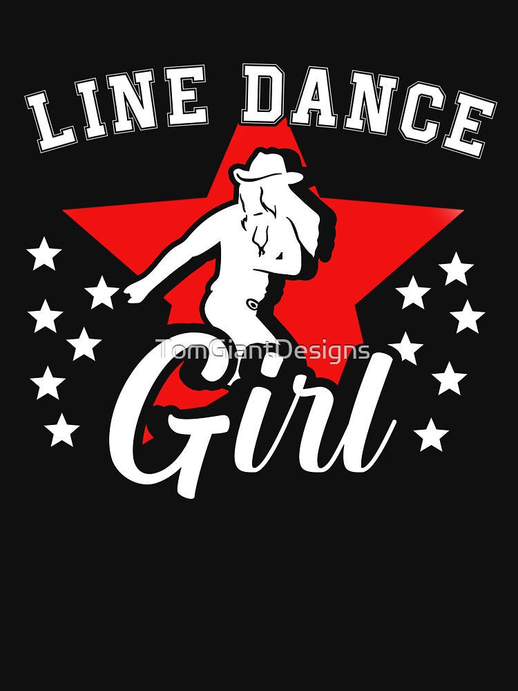 Line Dance Girl Line Dancing Country Western Music Cowgirl by TomGiantDesigns