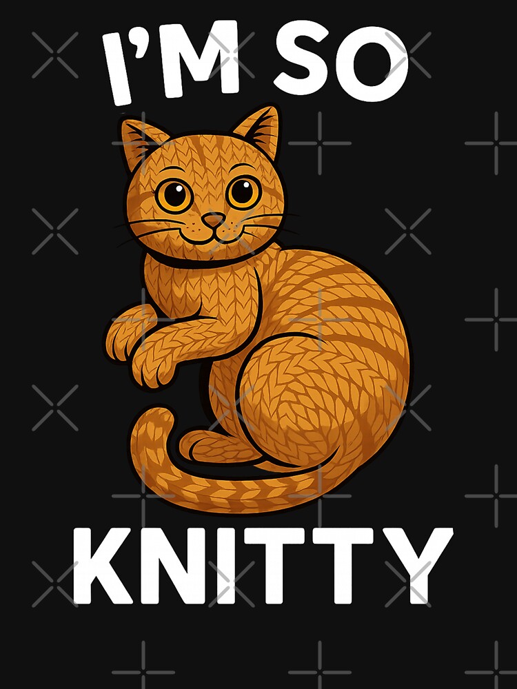 Knitted Wool Cat I'm So Knitty by Blok45