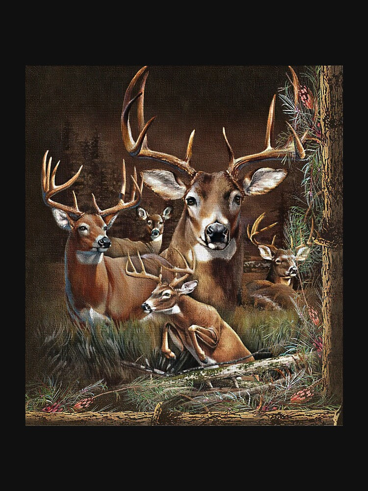 Deer Hunting Classic Forest Scenes by CindyHagen