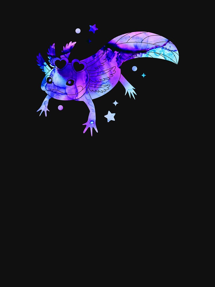Axolotl Colorful Watercolor by 37jlee