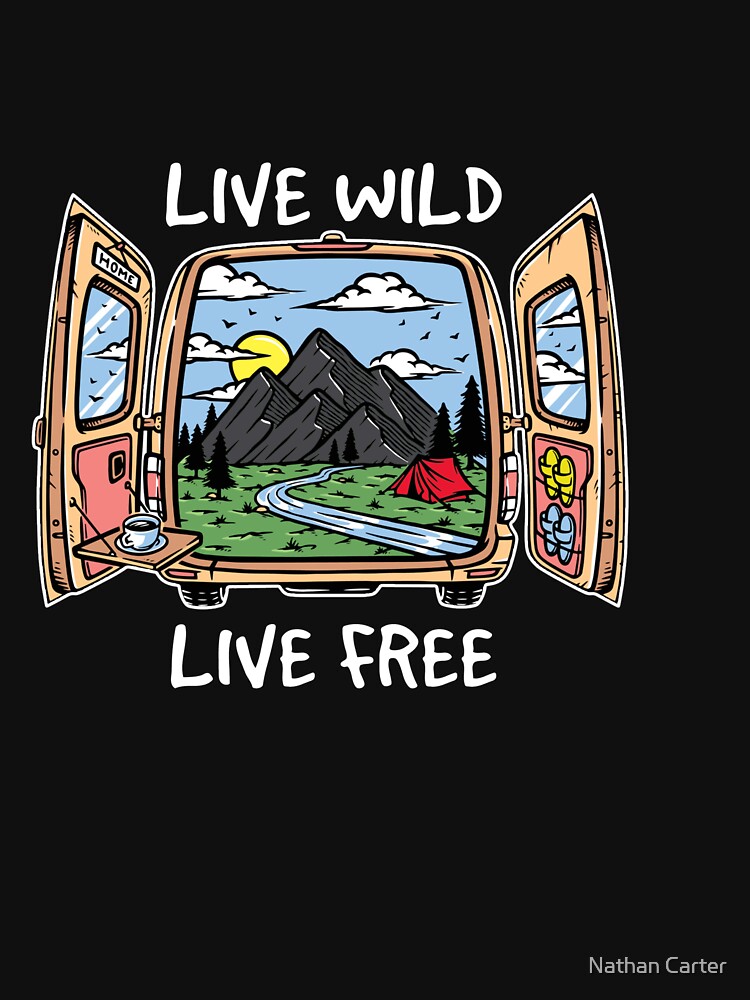 Van Life T Shirt - Mountain Nature Road Trip T-Shirt - Adventure Camping Shirt for Camper RV - Nature Lover Apparel - Nomad Shirt by CatchUriDesigns