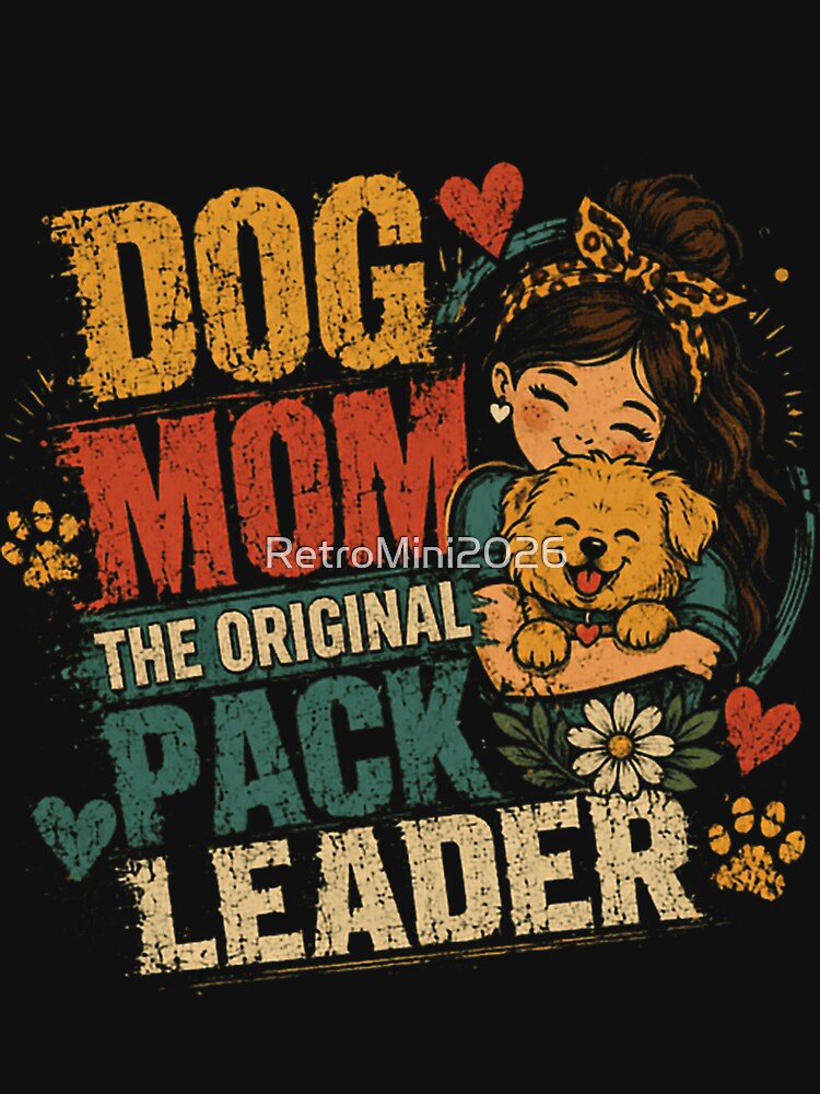 Dog Mom The Original Pack Leader Dog Lover Pet Parent by RetroMini2026
