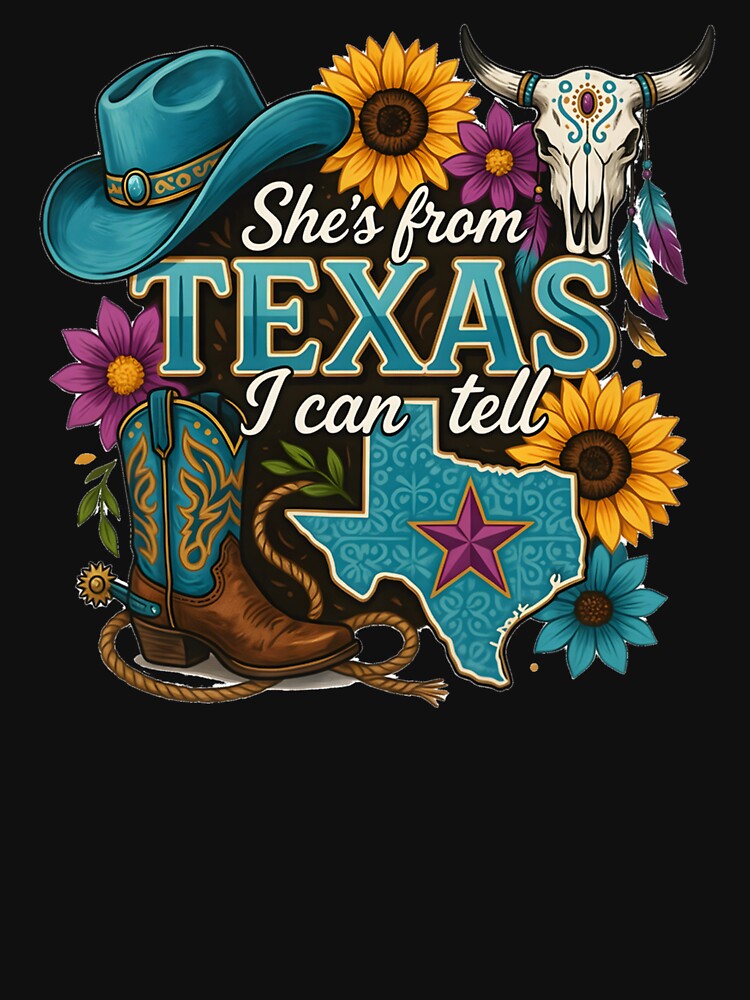She's from Texas I Can Tell Western Cowgirl Vintage by jackelmbradyt