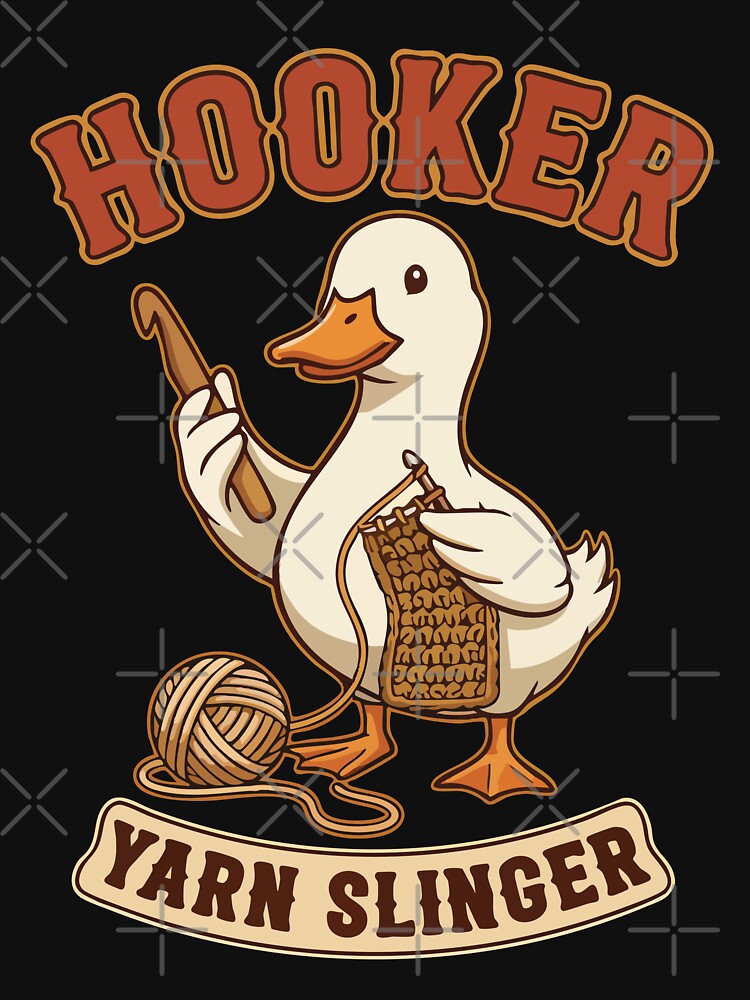Crochet Lover Hooker Yarn Slinger Funny Crocheting by LuminOrb
