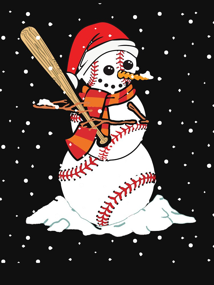 Happy Christmas Baseball by AdventArt