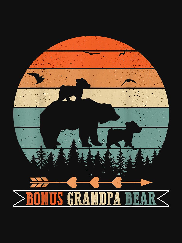Mens Bonus Grandpa Bear Bonus Grandpa by luciaaljudith