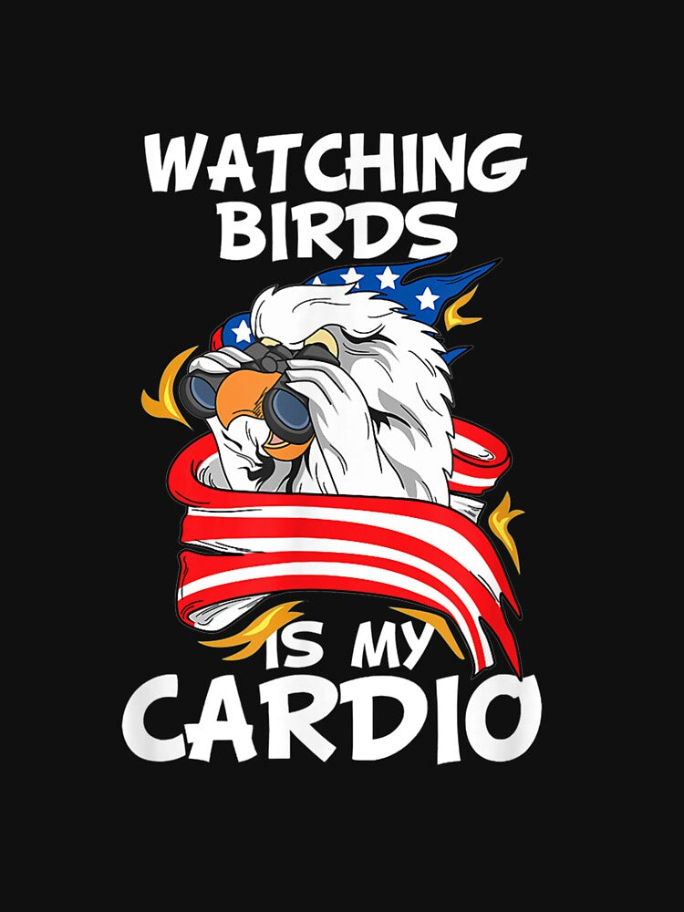 Bird Watching Quote For A Patriotic Bird Expert by zpruby