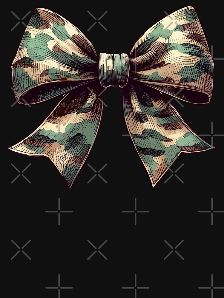 Coquette Camo Bow Hunting Women Cute Sketchy by TomFrontierArt