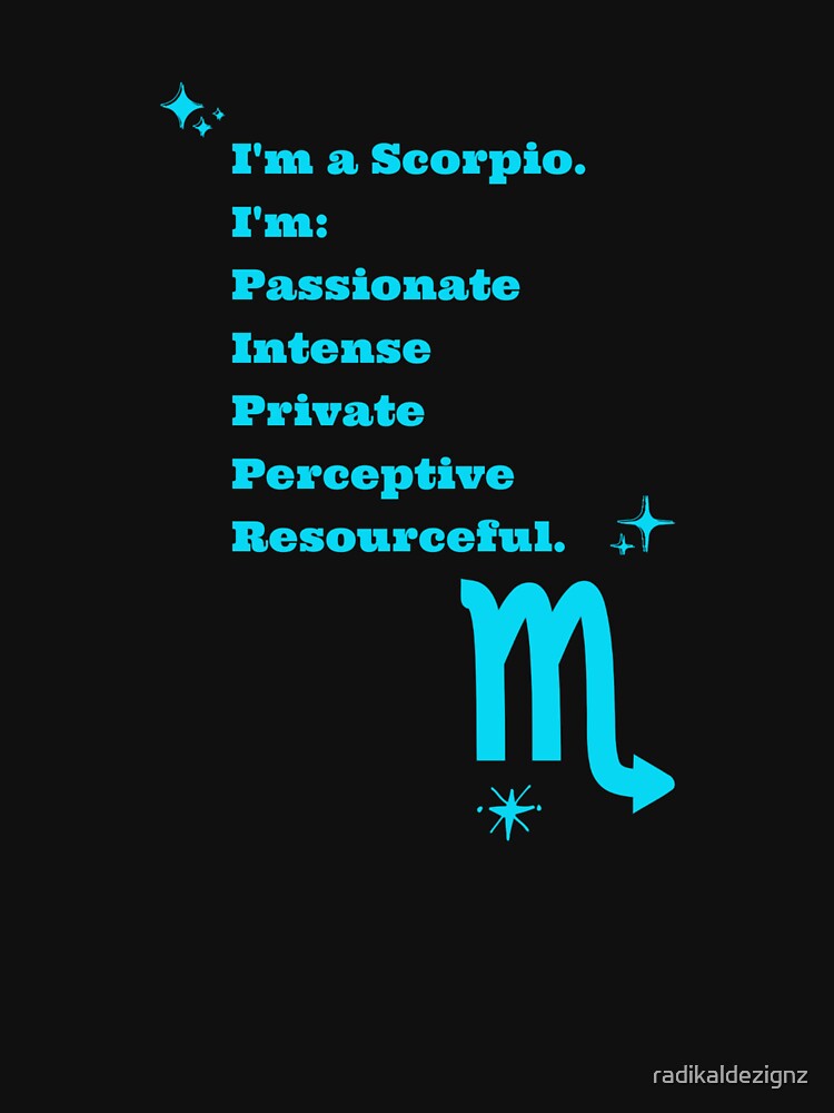Scorpio Traits by radikaldezignz
