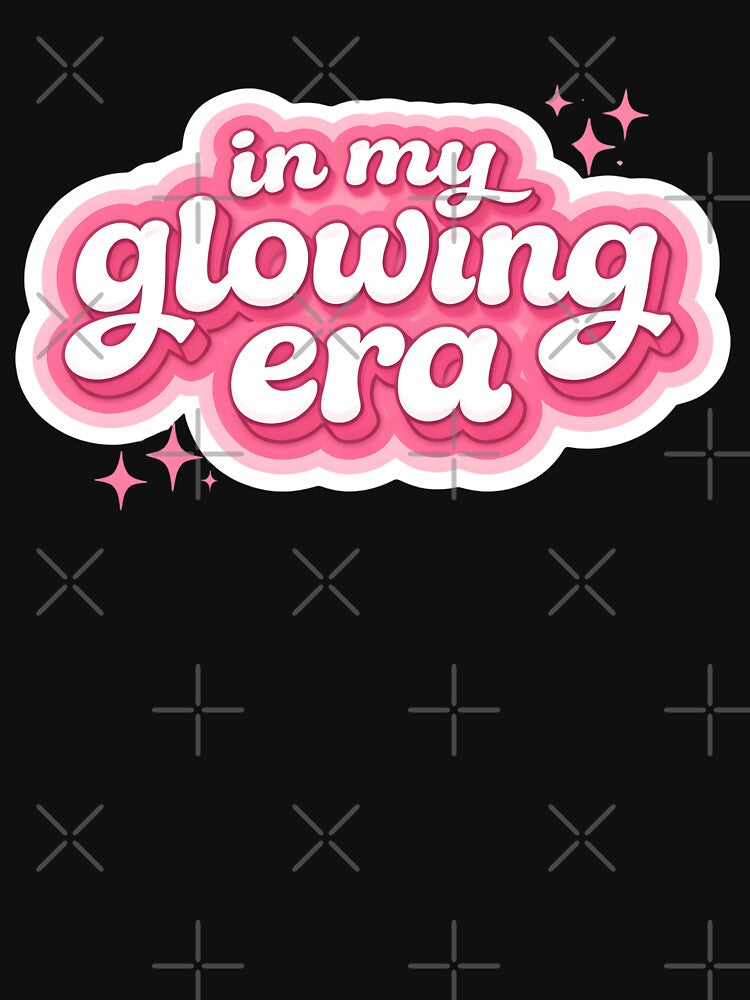 In My Glowing Era – Aesthetic Self Love Quote, Soft Feminine Typography Design by EveStore1