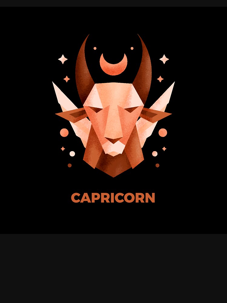 Capricorn Zodiac Goat – Ambitious Earth Sign Astrology Design | December January Birthday Gift | Success Mindset Aesthetic by amareshdas008