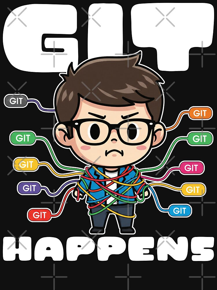 GIT HAPPENS - PROGRAMMER GIFT by KEF Custom