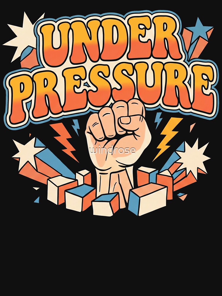 Under Pressure Inspired T-Shirt | Vintage Rock Graphic Tee | Retro Music Poster | 80s Rock Aesthetic by windrose
