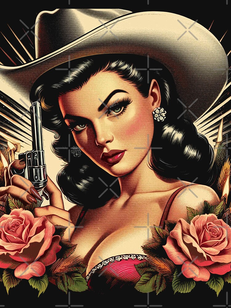 Retro Western Pin-up by PulpVintage
