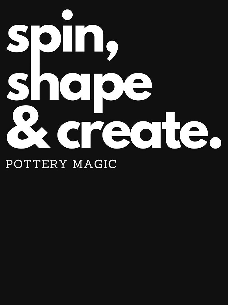 Pottery magic: spin, shape, create by FluxAuraTees