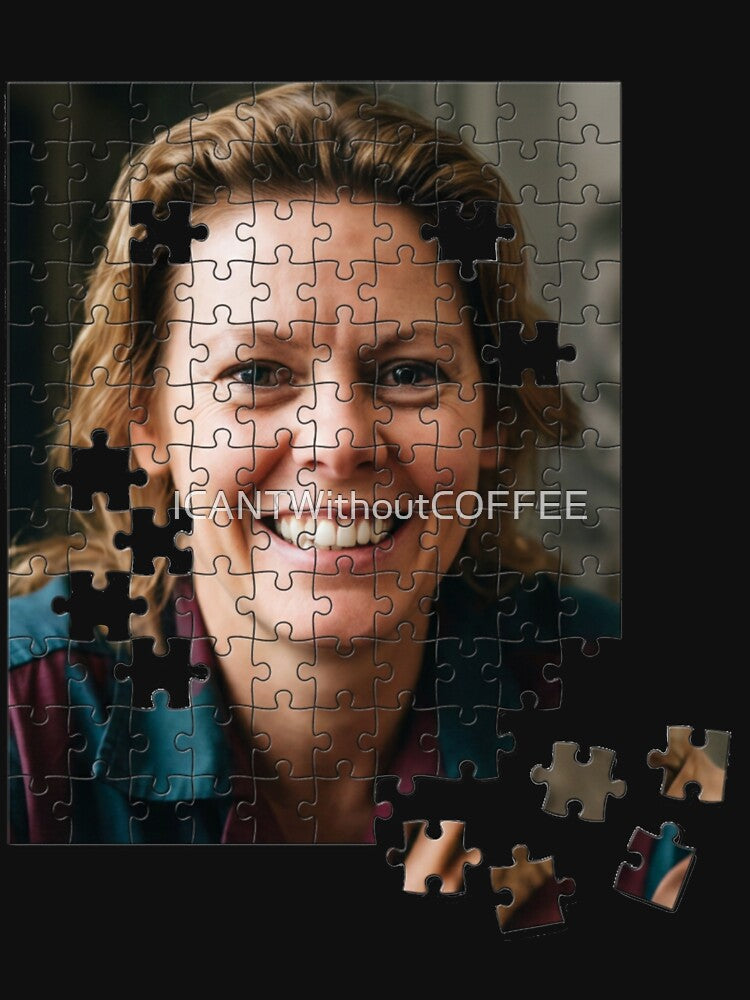 Aileen Wuornos Puzzle Portrait Missing Pieces - True Crime Puzzle by ICANTWithoutCOFFEE