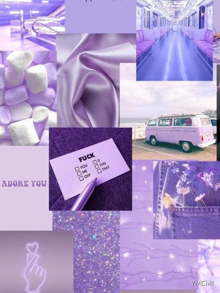 Purple Aesthetic Collage by ViviChill