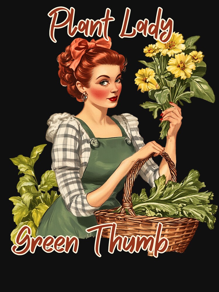 Plant Lady Green Thumb with text v2 by FluxDesigner