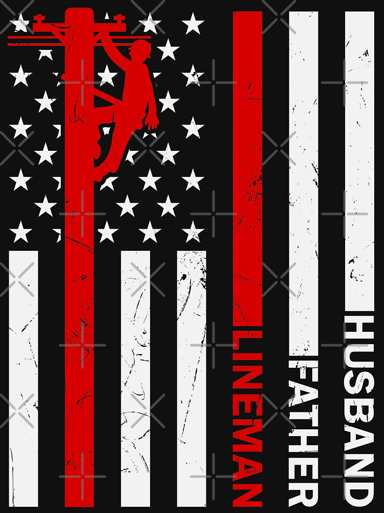 Husband Father Lineman Appreciation by SewnMemories