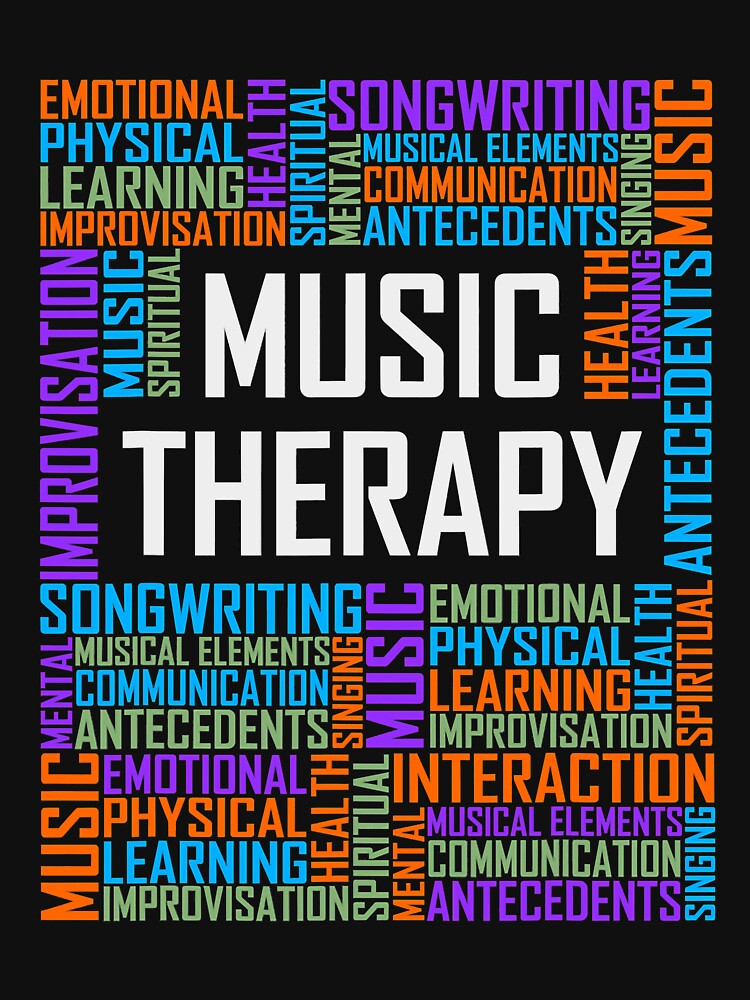 Music Therapy Words Therapist Appreciation Graduation by ibarrbeat