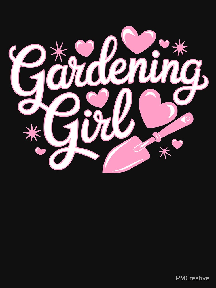 Gardening Girl! Pink Girly Gardening by PMCreative