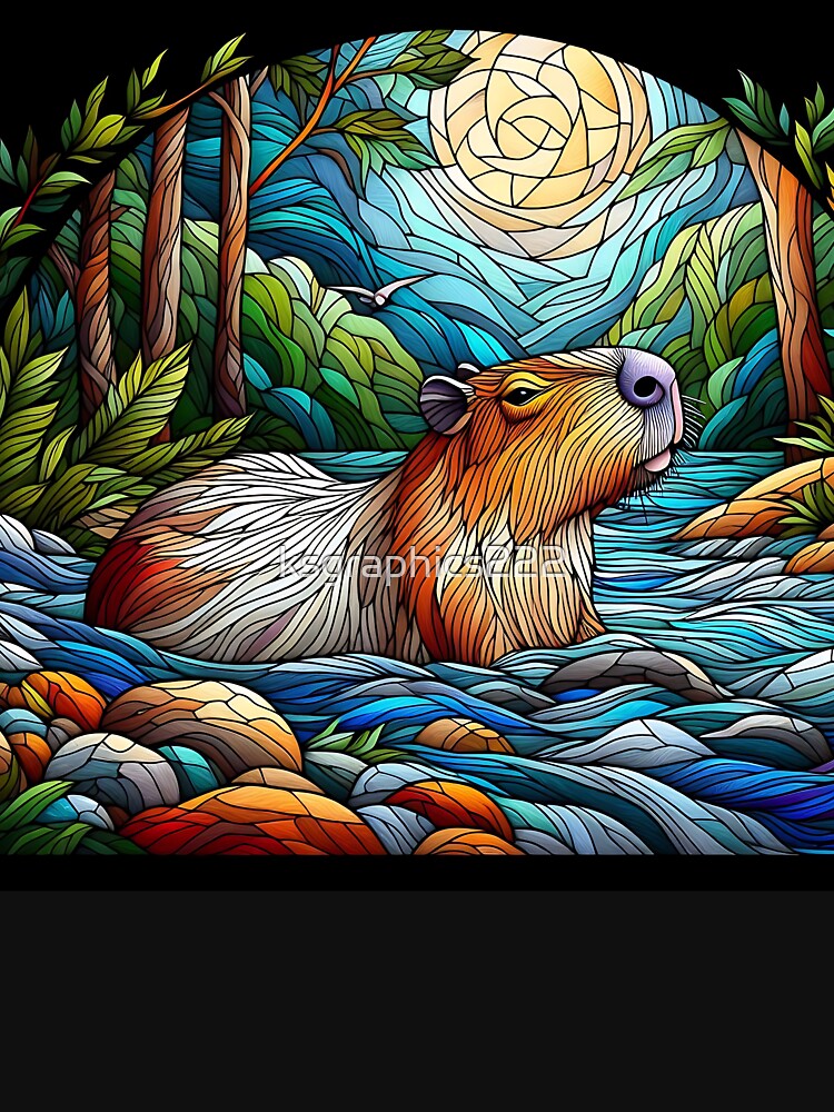 Capybara Art #87 | Capybara Lovers by ksgraphics222