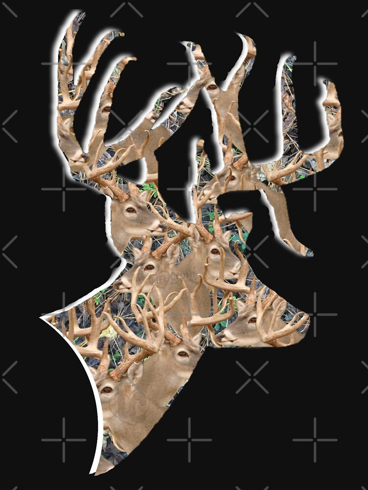 Whitetail Buck Deer, Camo Buck Head, Deer Hunting, Deer Season by LifeCrush