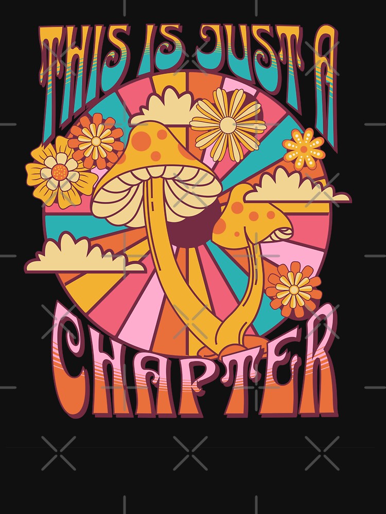This is Just a Chapter Retro Floral Motivational Quote by thedazzlingmonk