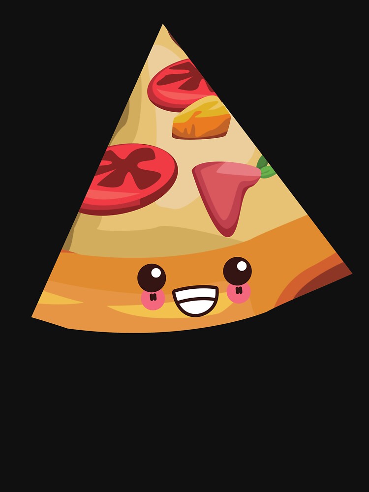 Cute Adorable Pizza! - Kawaii Food Design by sweetpeanut