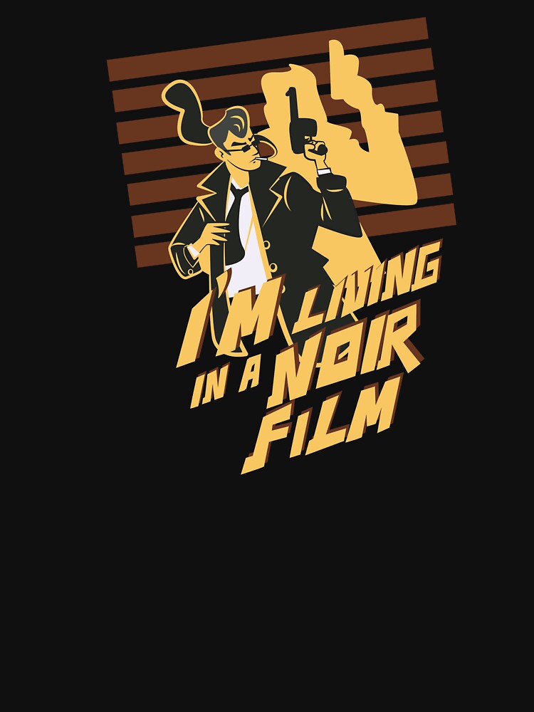 I’m Living in a Noir True Crime Illustration by beboplab