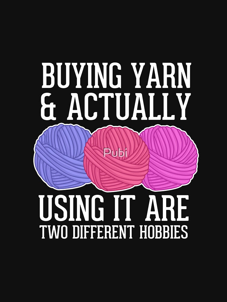 Buying Yarn Crochet Crocheting Gift by Pubi