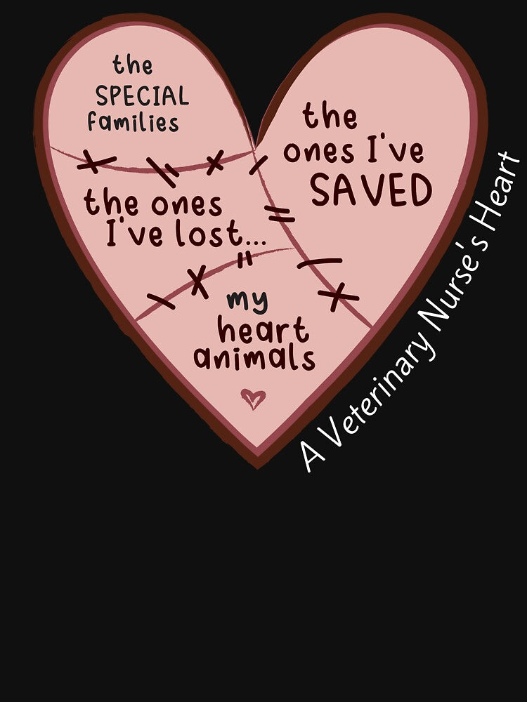 A Veterinary Nurse's Heart (White) by introVETed