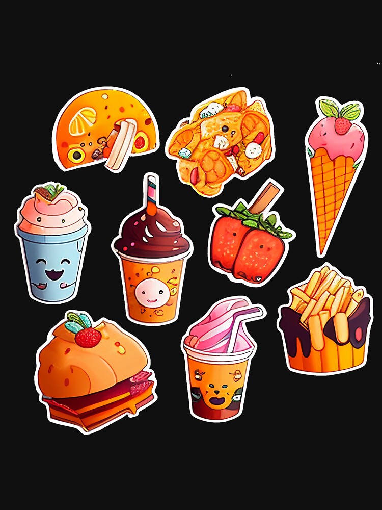 #8 Cute happy dessert sticker pack by KawaiiFoodArt