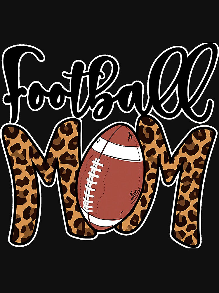 Football Mom Leopard American Football by YesterDayCheck