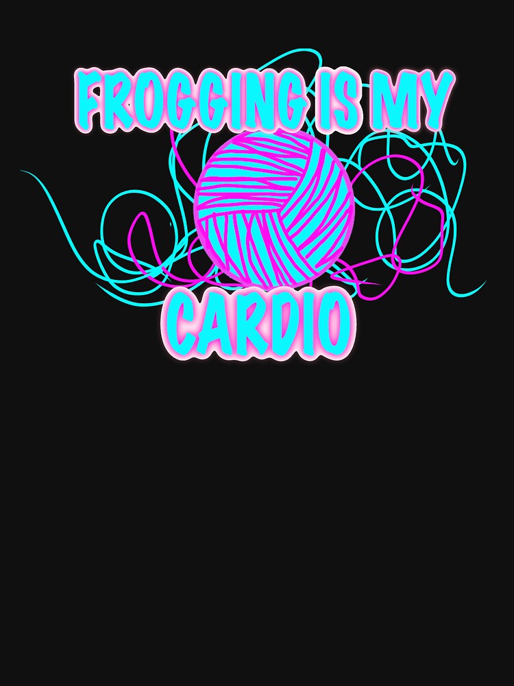 Frogging Is My Cardio – Funny Knitting Sticker by ArtyWares