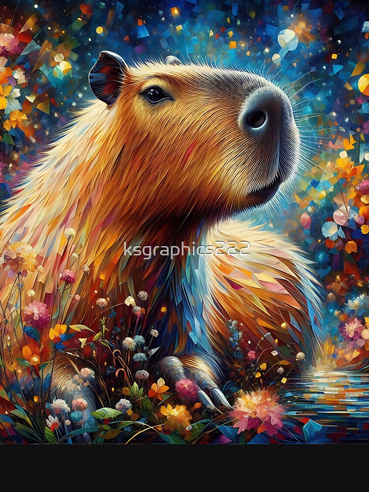 Capybara Art #65 | Capybara Lovers by ksgraphics222